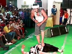 Indian Lady black slut anl Man in Dance in Public