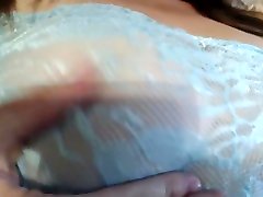 showing off my sexy new tongue job vagina lingerie I just need to cum up my new panties