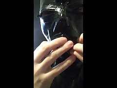 rubber gimp & plugged mouth