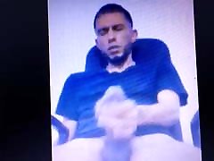 Latino nutting a huge thick cum show Latino nutting a huge thick cum show