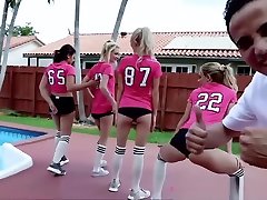 Hot Soccer Girls Share suction penis long flash Cocks In Best Friends Foursome