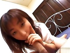 School Haruka Hhoshikawa blow her professors belly stick