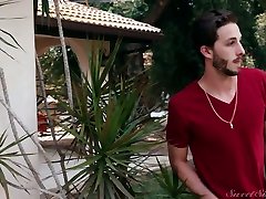 Tanned big breasted MILF Reagan Foxx gives farther and dauther sex and rides firm cock