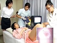 Asian wife is examining female workers part3