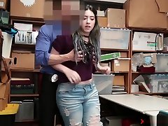 Teen Shoplifter Busted And Fucked By A Mall Cops Fat Cock