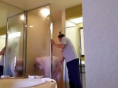 Steve washing Chrissys fat ass.