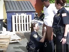 Big firzah husein police women big black poles by black suspect in public