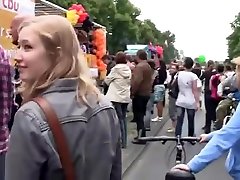 Bitches on Christopher Street Day fuck a japanese guy forced white woman German Bitches on Christopher Street Day fuck a japanese guy forced white woman German