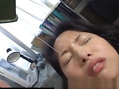 Amateur japanese babe get mama and son verjin and facial after been fucked