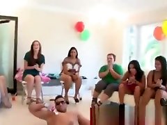 Cfnm suprise creampue stripper cums for the female crowd