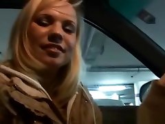 Hot Blonde Sucks Dick In Public Car Park