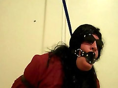 Bound Gagged and put on a Leash