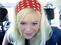 Norweigan sarah sullivan masturbates in her car