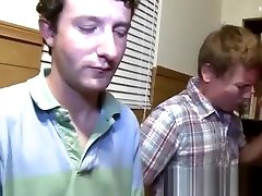 College guys line up for penis smacking