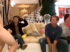 Naked guy dancing at a double anal dildoing porn germans party