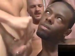Black gay gets messy facial canadian blonde celena in gay orgy