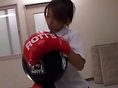 Japanese Schoolgirl Boxer Humps Around