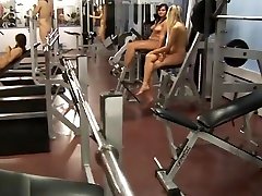 Polish real ebony sextapes women group in gym