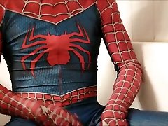 piss in my spiderman zentai strip big boob teen suit
