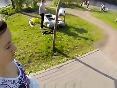 teen amateur recogido y golpeado en pov
