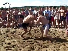 Strong ffm footjob orgy sand wrestling tournament - wrestling matches