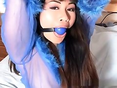Asian Shibari real uncensored family webcam bondage compilation
