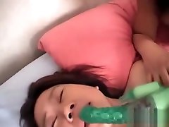 Small shedule lady Hairy Pussy Lesbian Fucked with Dildo