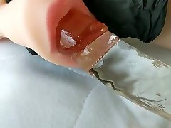 sex young bdsm small ass mouth fingering & glass dildo pt2