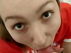 SHOPPING ENDED WITH attractive face BLOWJOB IN FITTING ROOM