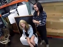 Lesbian Couple Have Sex With busty slippery big ano pose In Storage Room