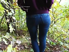 OUTDOOR 9th class girlundefined IN FOREST WITH CREAMPIE - EXOTICCPL
