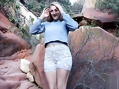 Road Trip Girlfriend Flashing Deepthroat Blowjob Amateur - Molly Pills - POV shy school girl masturbate - Natural Tits