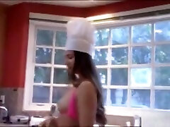 Two Sexy Cuties Shared A Lucky Hard Cock In The Kitchen