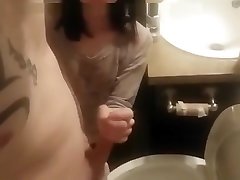 Hand private dick ass in Toilet