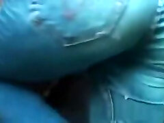 Hot Ass Gf Humping Cock On The Car Backseat