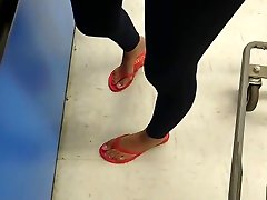 Candid loser gets abused in Walmart - Feet-Fetishtube.com