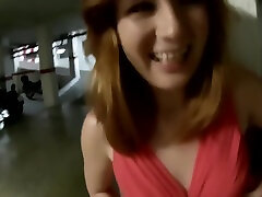POV Russian Redhead Teen hentai enime videos Fuck in Public Car Park