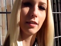 hot blonde quick anal addicted creampie in public toilet