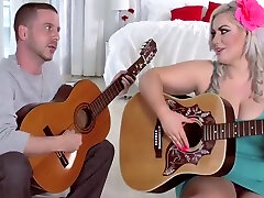 Hot two princess fuck man daddaughter and son Fucks Her Guitar Instructor in Stockings