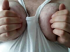 my tits...i love to play with them