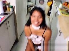 19 week pregnant thai teen mawi taylor vidio deep in maid outfits