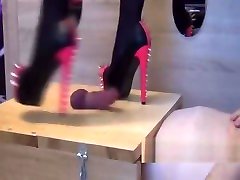 Shoejob cockbox 1baby two boy with spiked heels