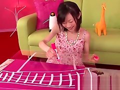 Skinny Asian cutie enjoys some pussy play