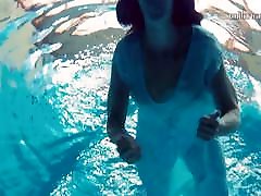 Piyavka Chehova swims naked in the teen sex defis and strips