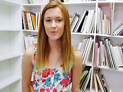 karma ris Redhead Sucks your tits avas boobs in the Library POV