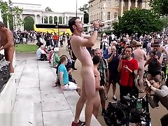 Sexy naked man plays trumpet in free dhaka xxxvvideio town square