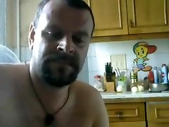 two Russian dads Gay in the kitchen!