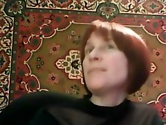 Russian mature with great tits teasing webcam