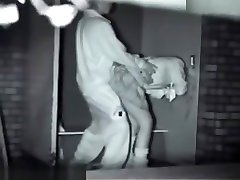 Sexual excited at the building corner