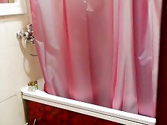 son spies on the mother in the shower